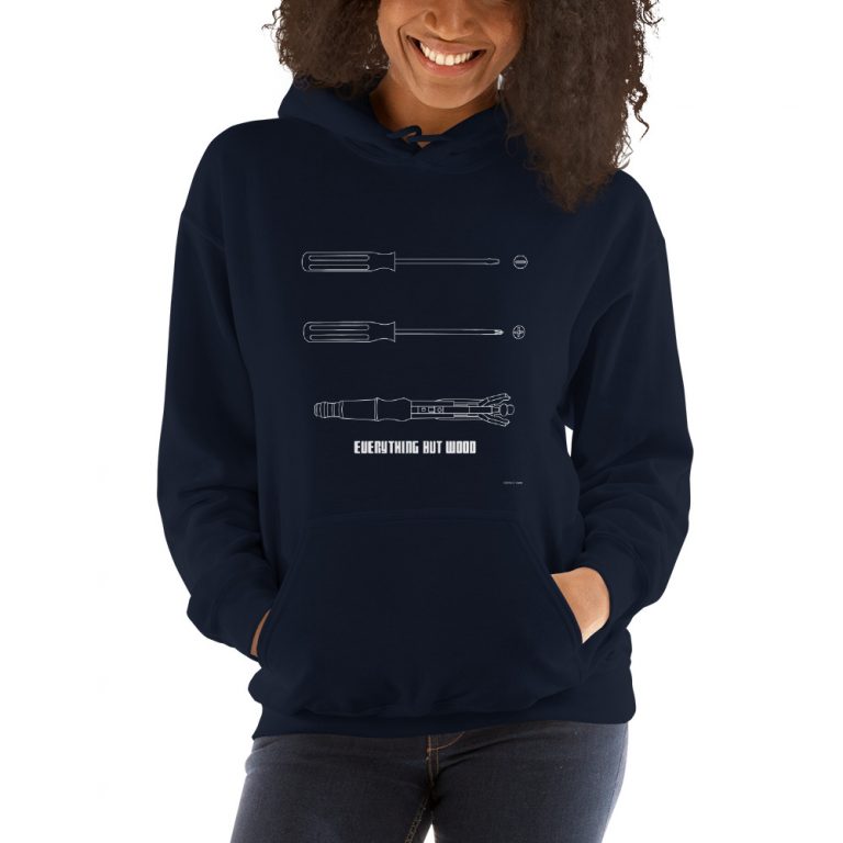 Download Sonic Screwdriver Unisex Hoodie mockup_Front_Womens-2_Navy ...