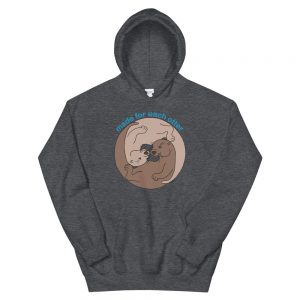 Five Otters – Periwinkle hoodie long sleeve Otter Otters River