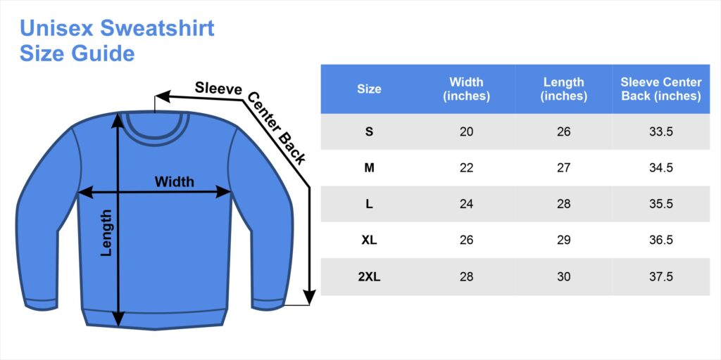 How to read apparel size charts – GreaterGood Help Center